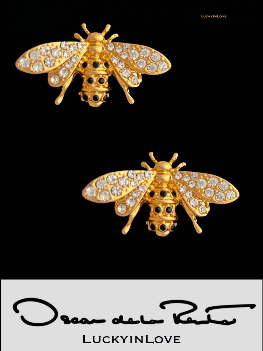 OSCAR DE LA RENTA • Golden Honey
Bee Stud Earrings - Picture 4 of 15
